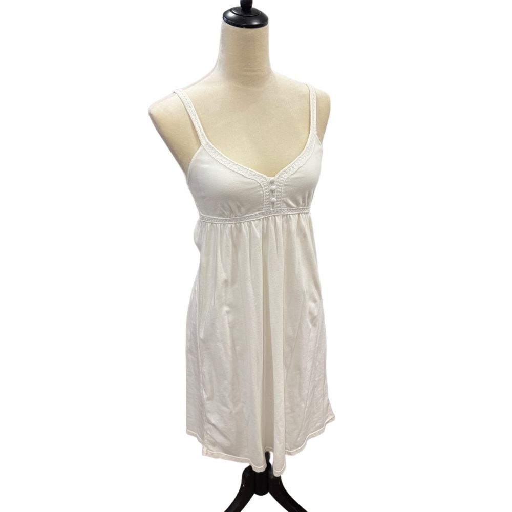 🌷3/$20🌷 Aeropostale White Lace-Trimmed Chemise Dress Sz S//P